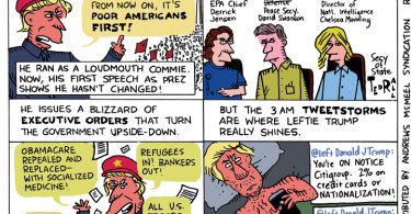 Ted Rall leftie donald trump if donald trump was a liberal leftie
