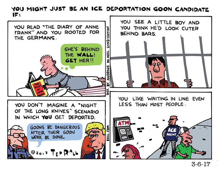You Might Just Be an ICE Deportation Goon If...
