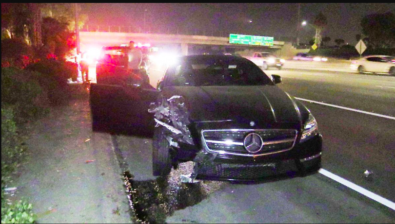 Mike Trout car wreck