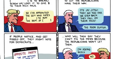 two party system explained why are there two parties 2 parties us cartoon ted rall gina smith