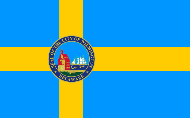 Swedish Delaware flag